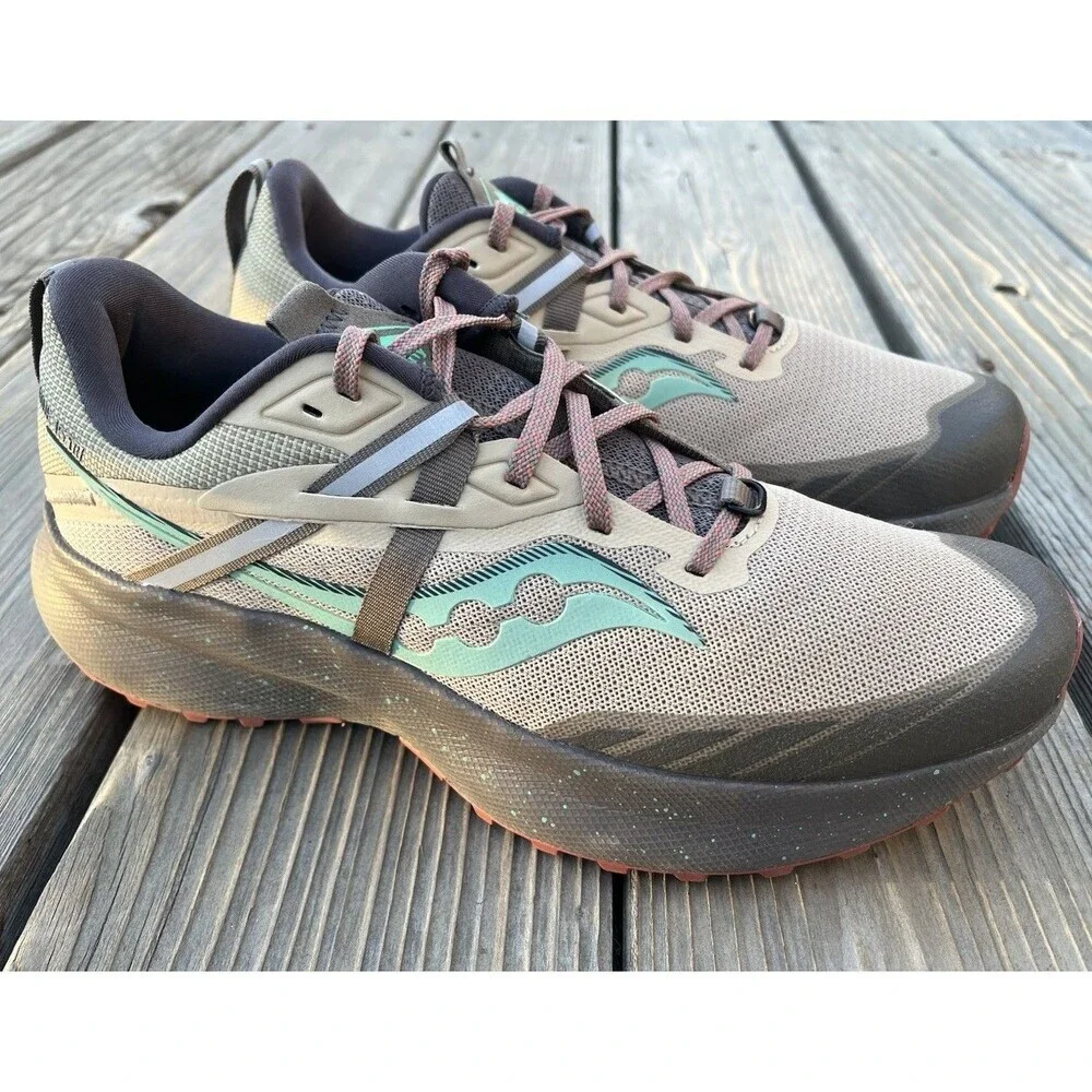 Saucony Ride 15 TR Women’s 9.5 Trail Running Shoes Desert/Sprig